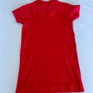 Lululemon swiftly tech carnation red top